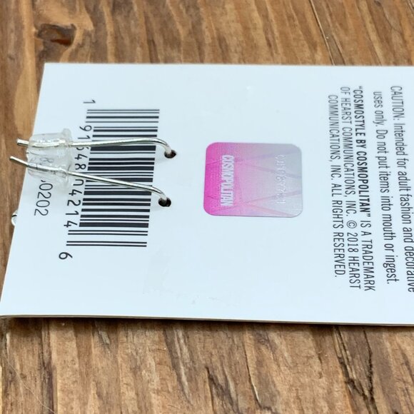 Cosmo Style Silver Tone Chain Ear Climbers Earrings - Picture 3 of 5